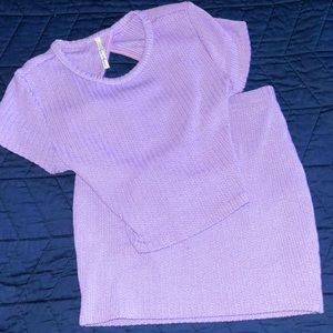 Crop Top and Skirt Set